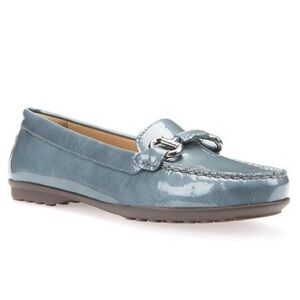 New Geox Italian Patent Leather Loafers Size 10 B41